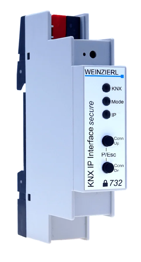Interface Weinzierl KNX IP Interface 732 secure pour rail DIN